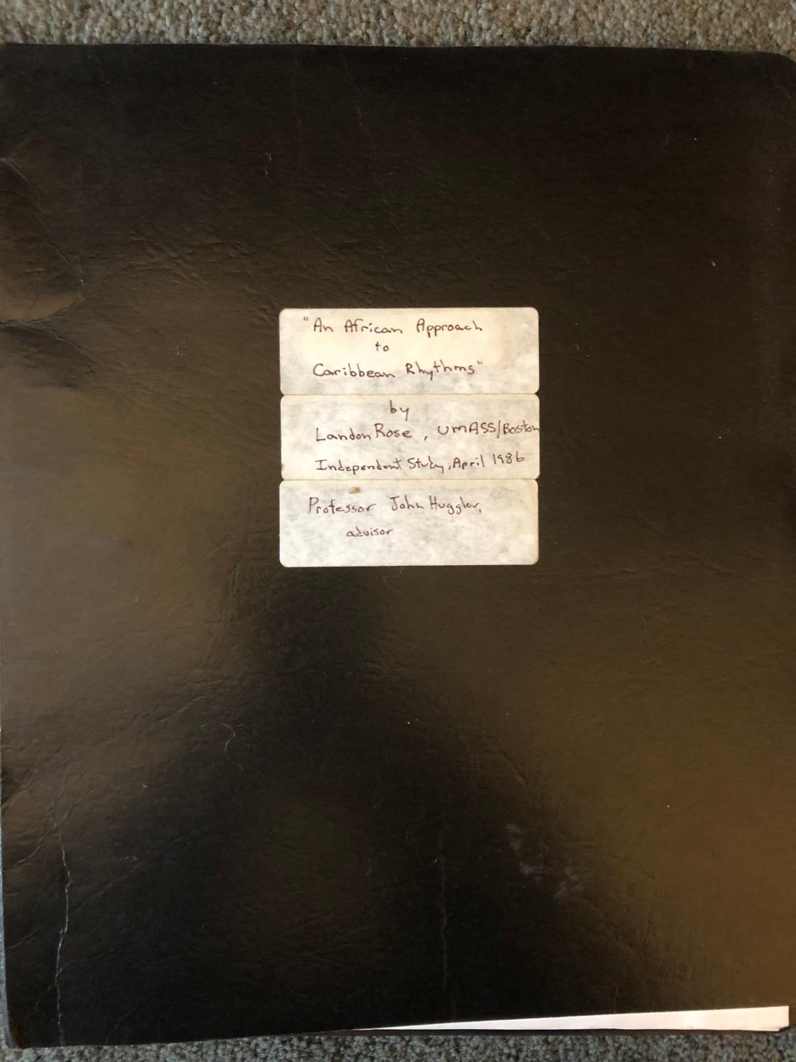 African Approach to Caribbean Music